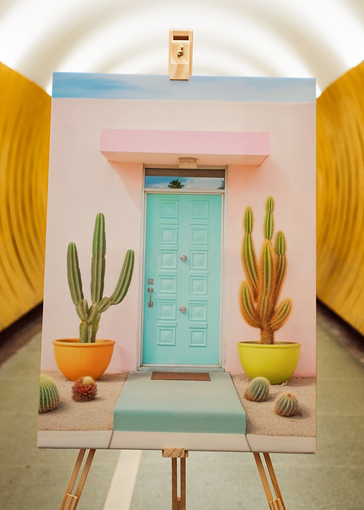 Smukke pastelpalme fjedre