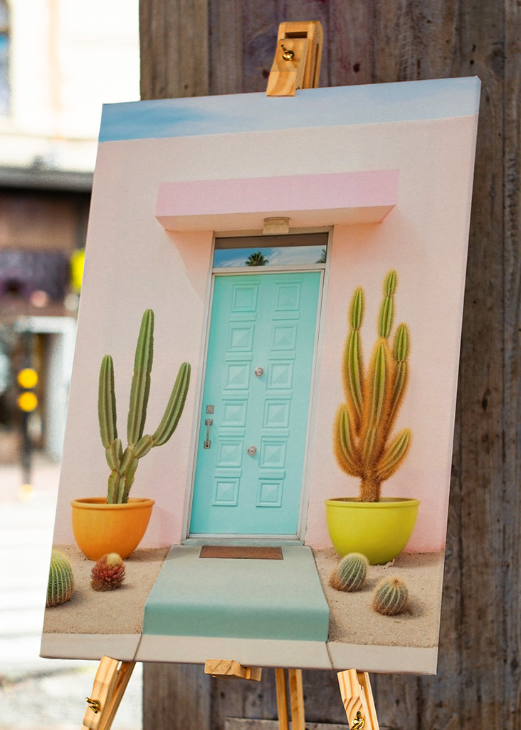 Smukke pastelpalme fjedre