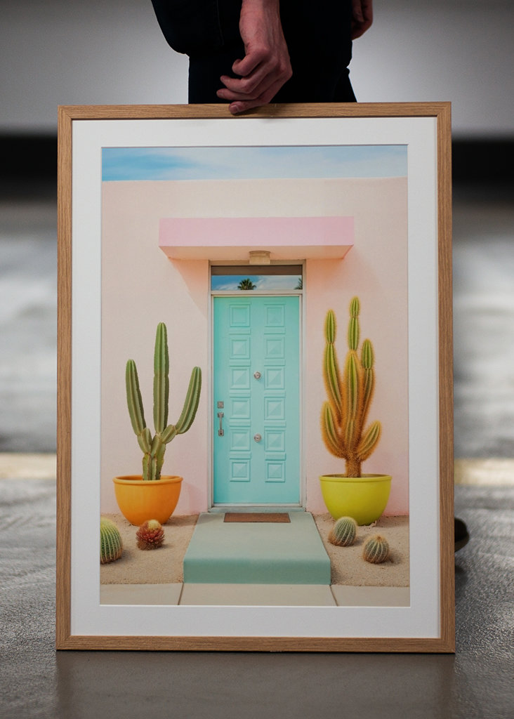 Smukke pastelpalme fjedre