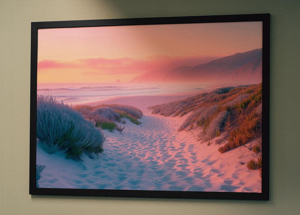 Sentiero di sabbia al tramonto