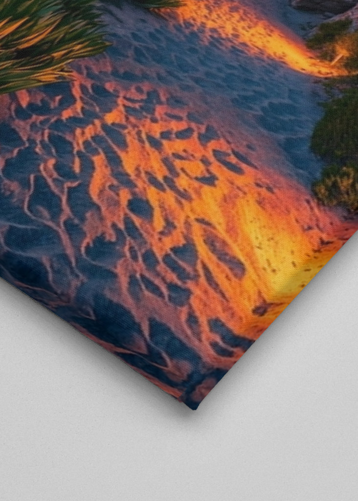 Coucher de soleil paradisiaque