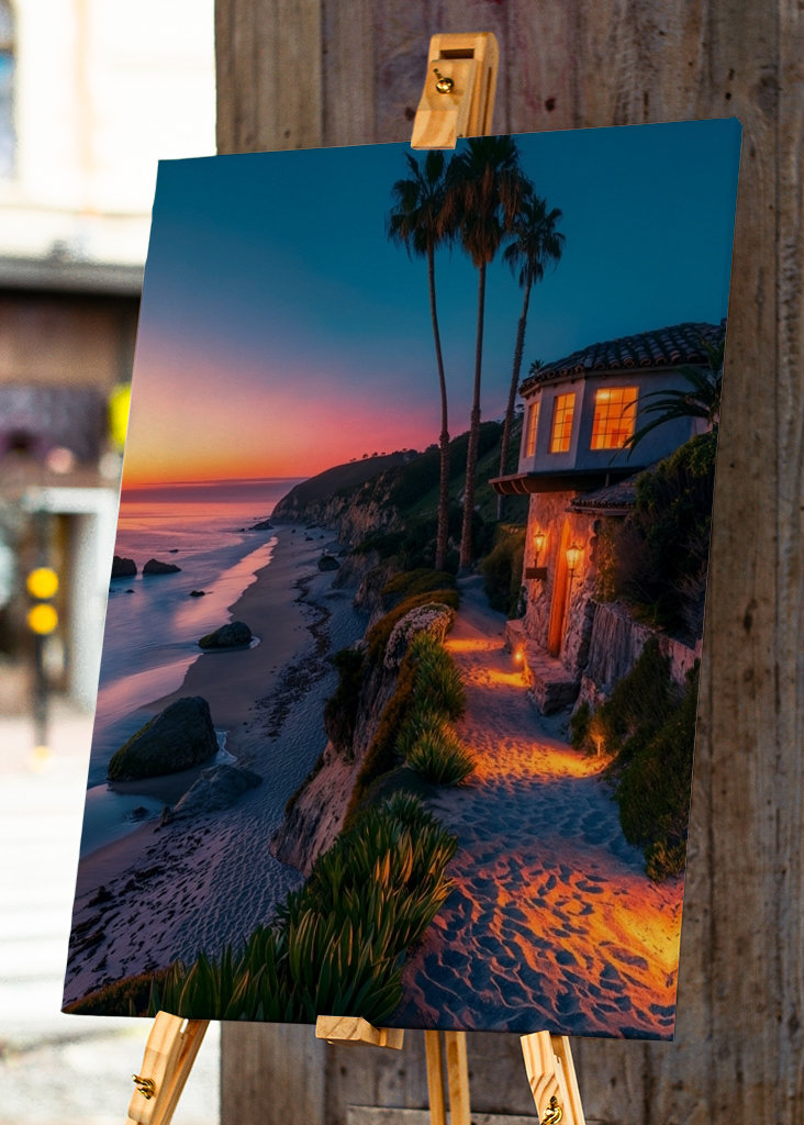 Coucher de soleil paradisiaque