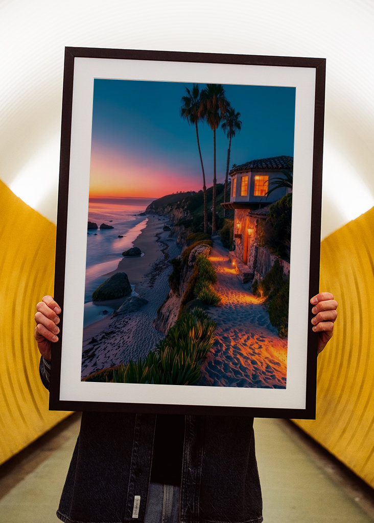 Coucher de soleil paradisiaque