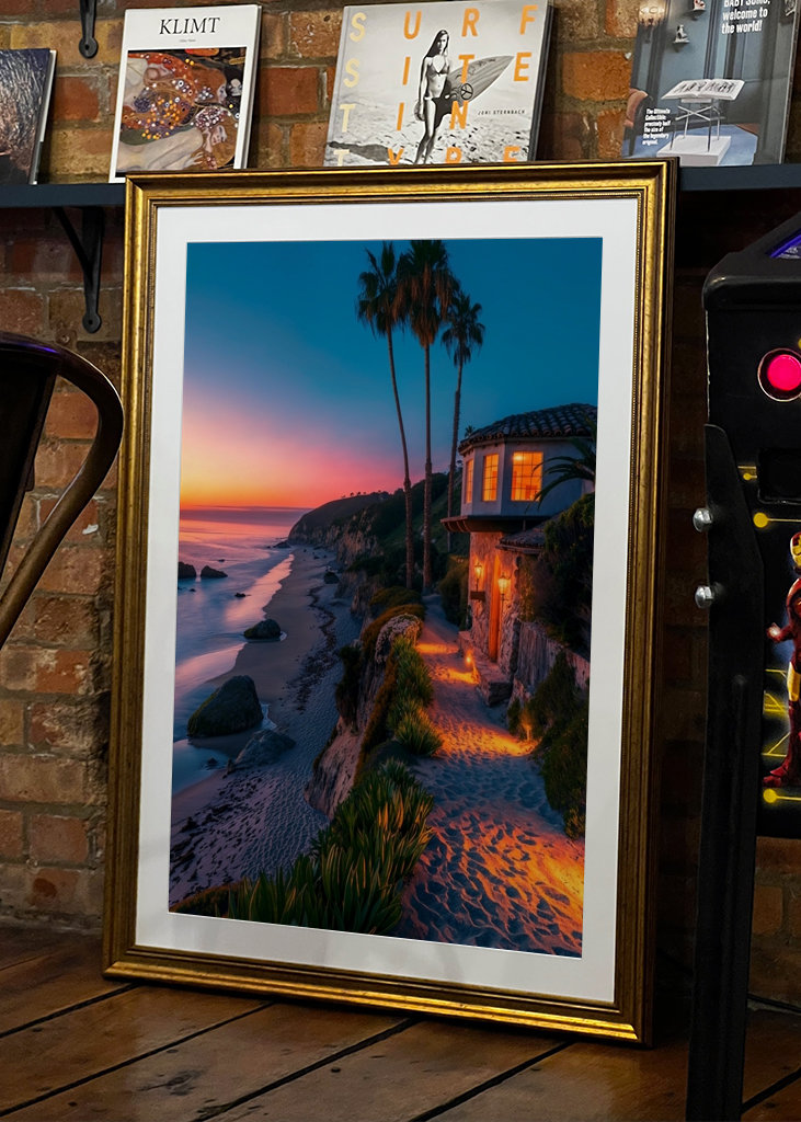 Coucher de soleil paradisiaque