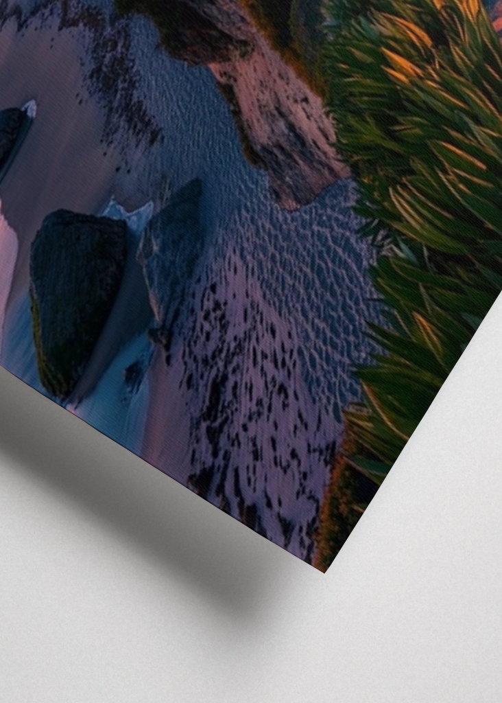 Coucher de soleil paradisiaque