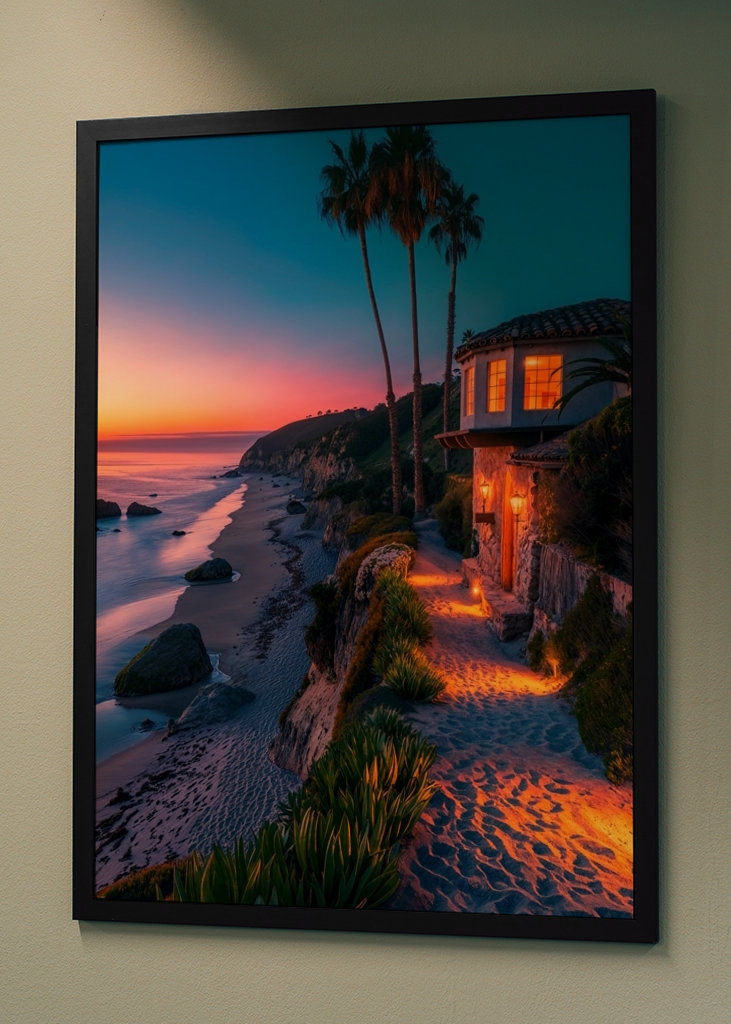 Coucher de soleil paradisiaque