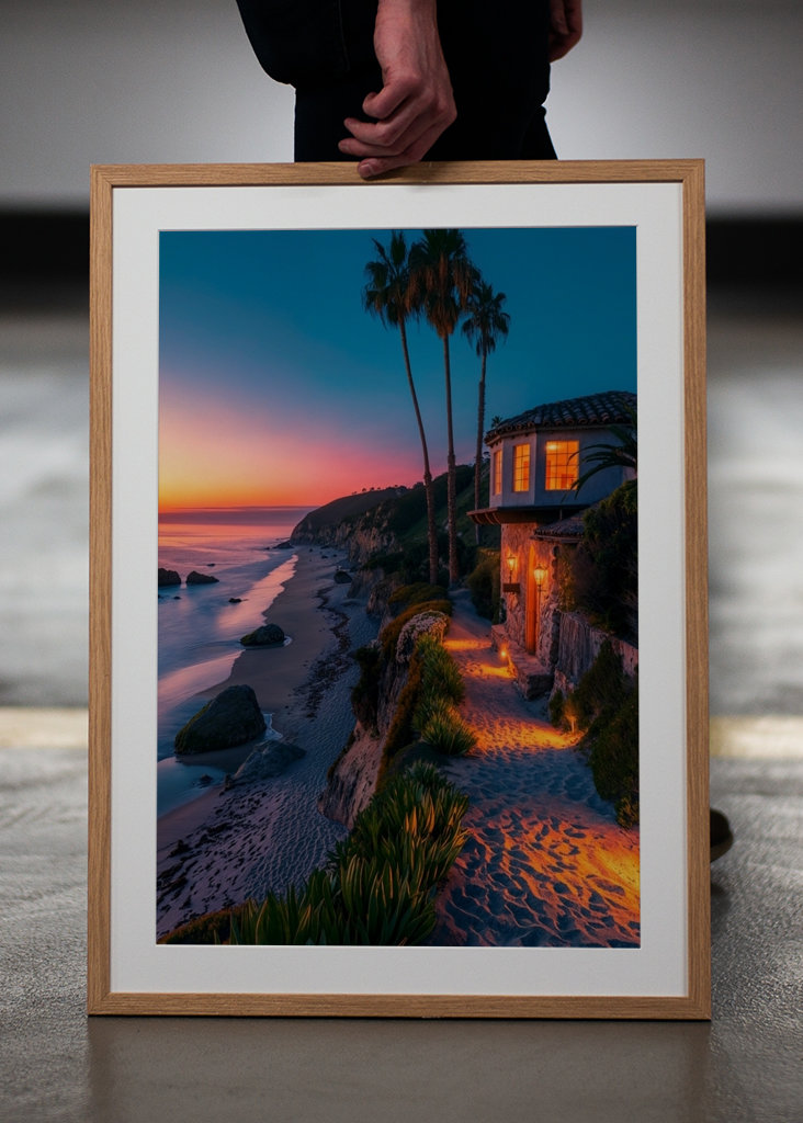 Coucher de soleil paradisiaque