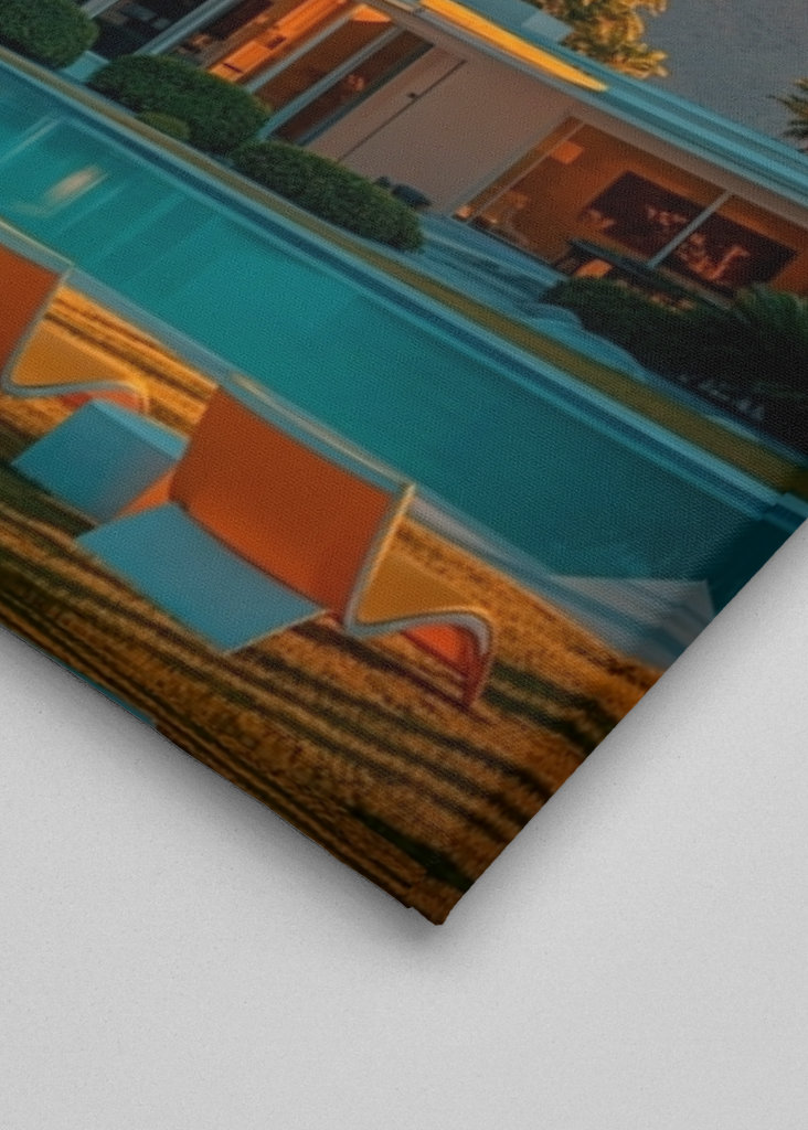 Coucher de soleil doré à Palm Springs