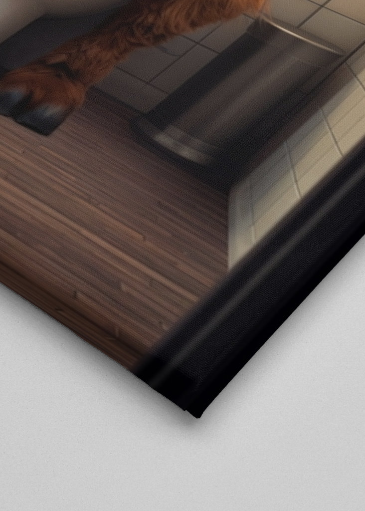 Highland Cow på toaletten