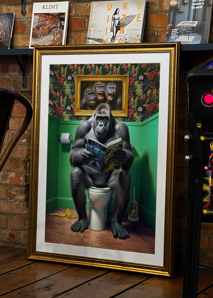 Gorilla on the Toilet