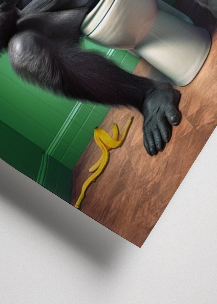 Gorilla on the Toilet