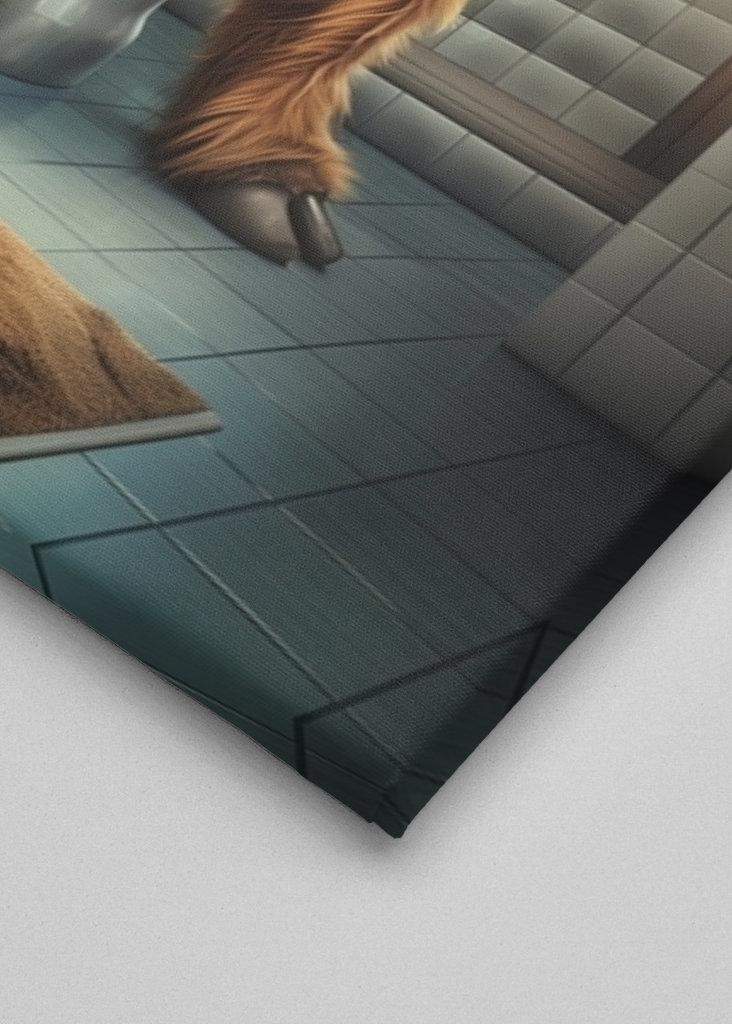 Vysočinská kráva na záchodě