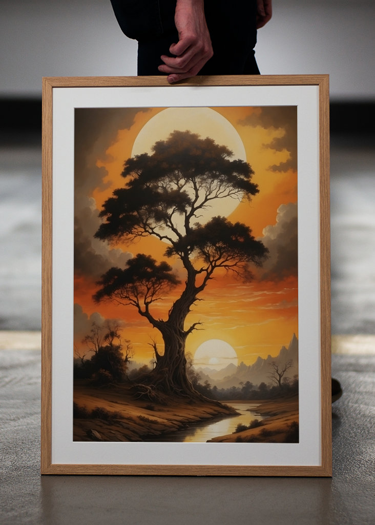 Sun and moon - Landscape