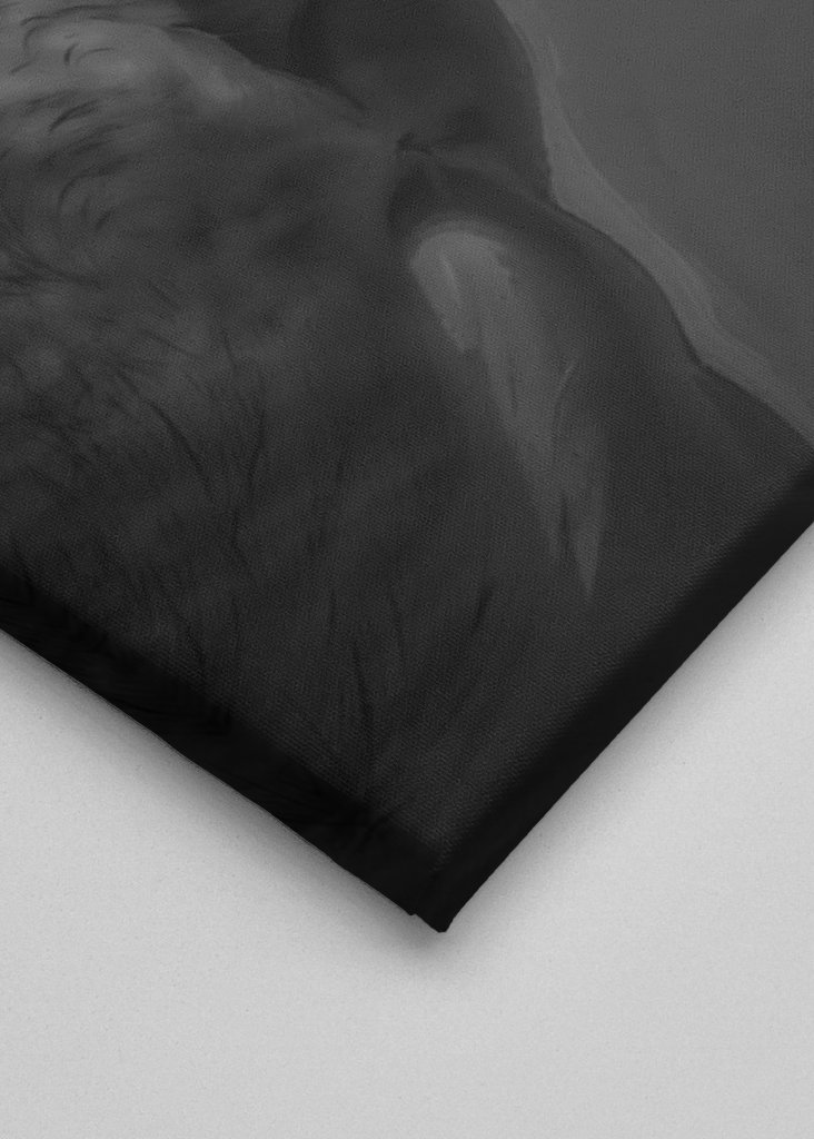 Chad Face Meme Black and White