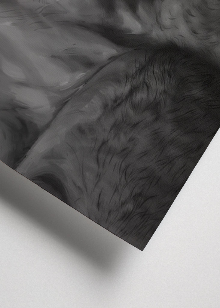 Chad Face Meme Black and White