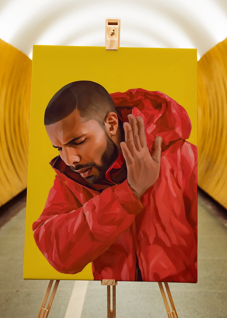 Arte dei meme di Drake - No