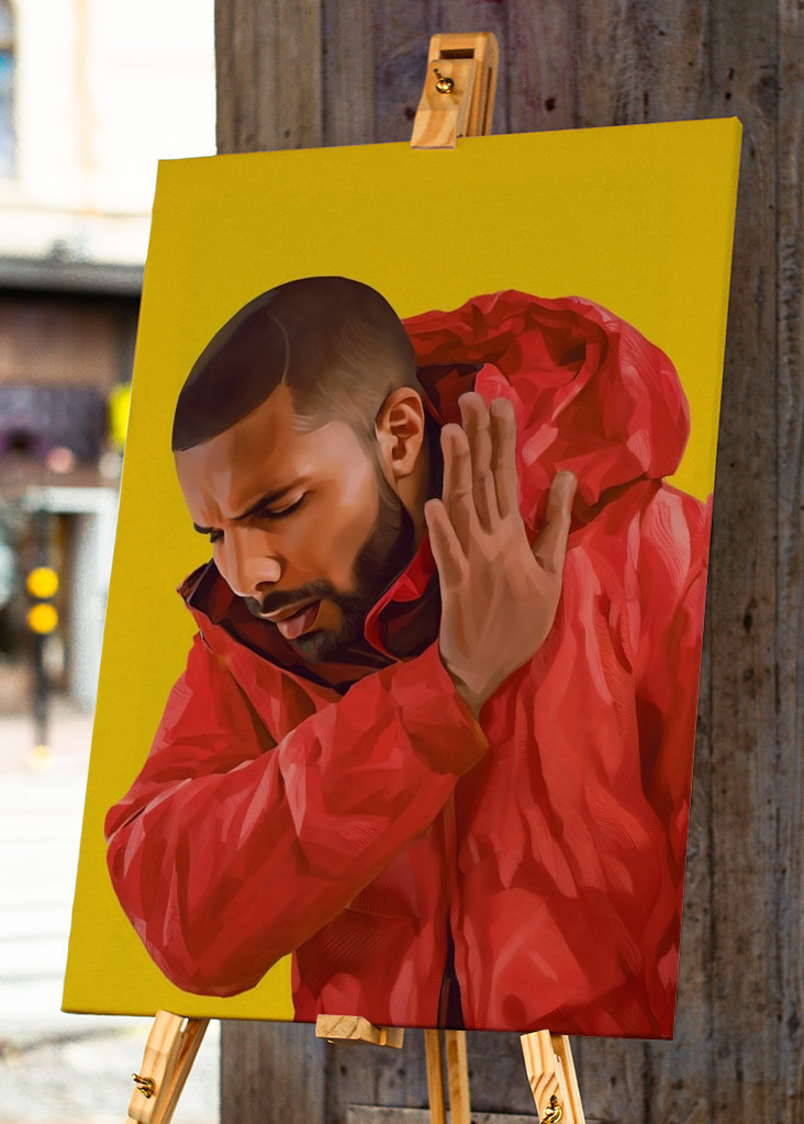 Arte dei meme di Drake - No