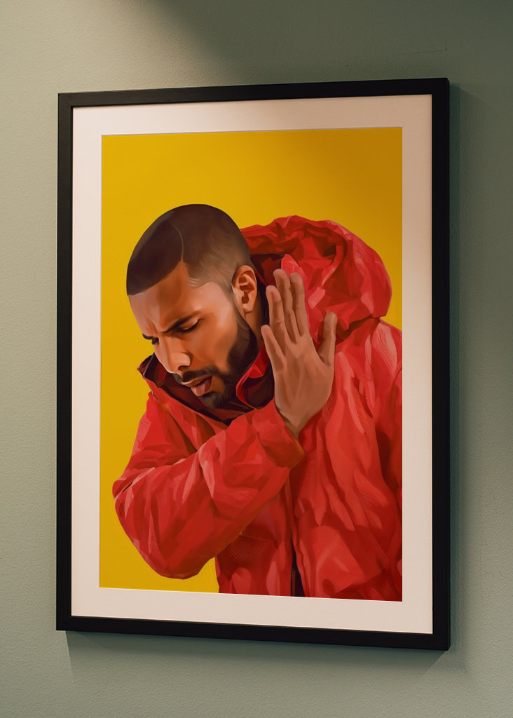 Arte dei meme di Drake - No