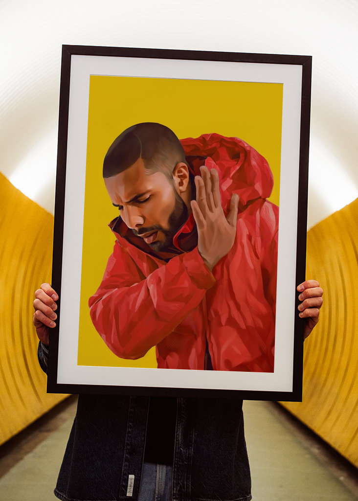 Arte dei meme di Drake - No