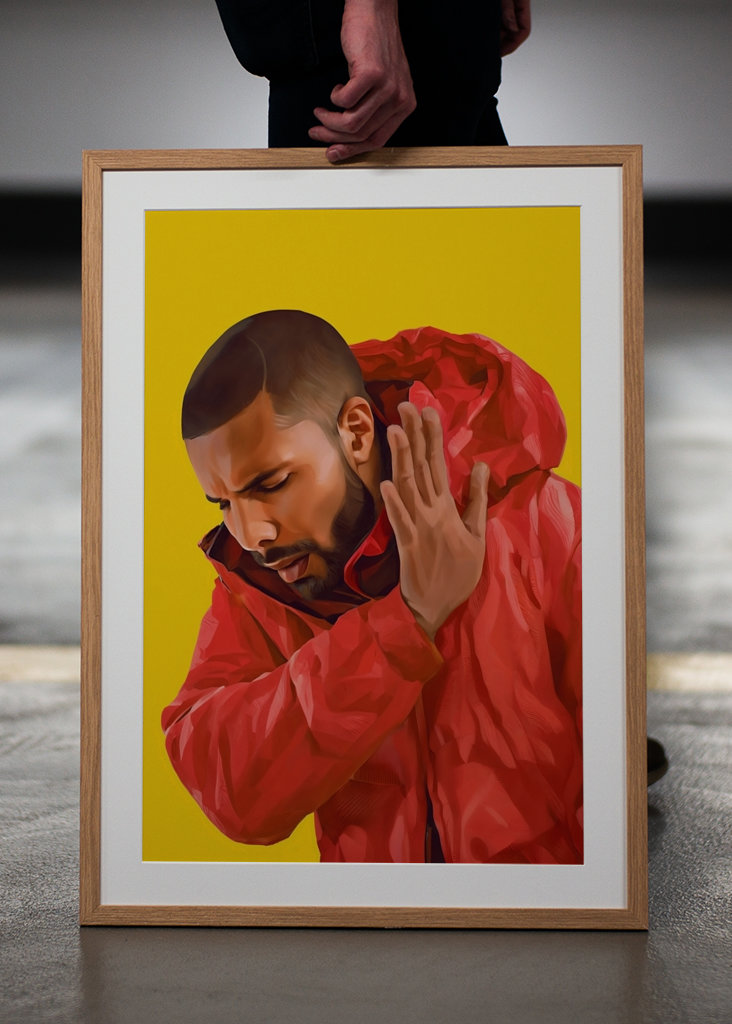 Arte dei meme di Drake - No
