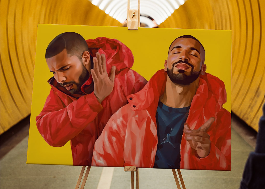 Drake Meme Drakeposting Art