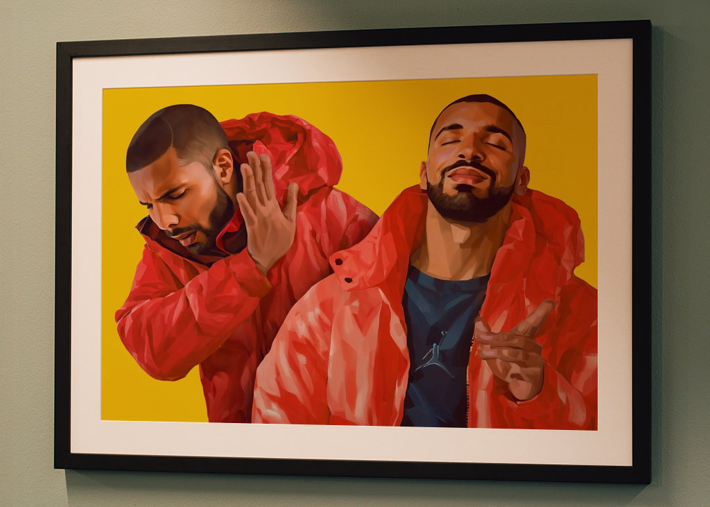 Drake Meme Drakeposting Art