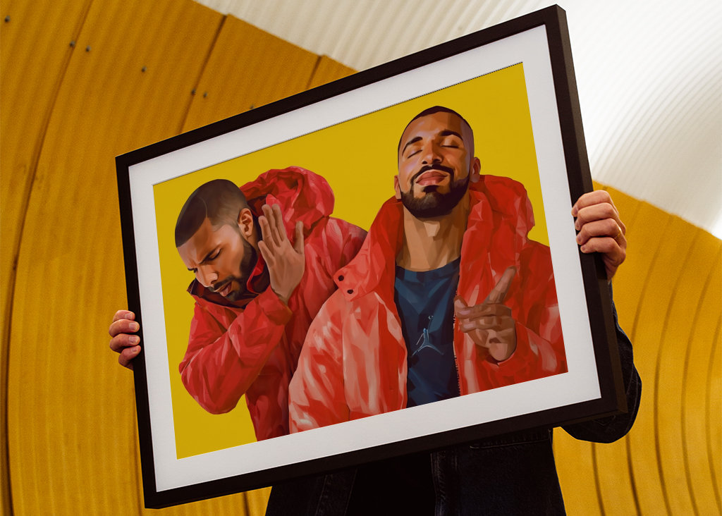 Drake Meme Drakeposting Art