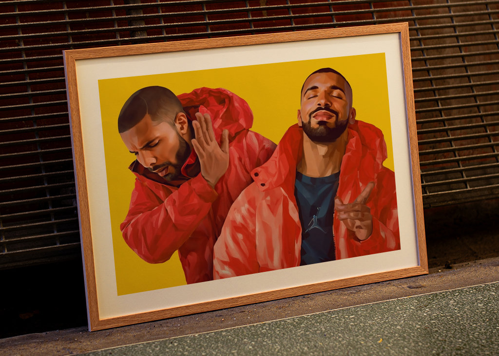 Drake Meme Drakeposting Art