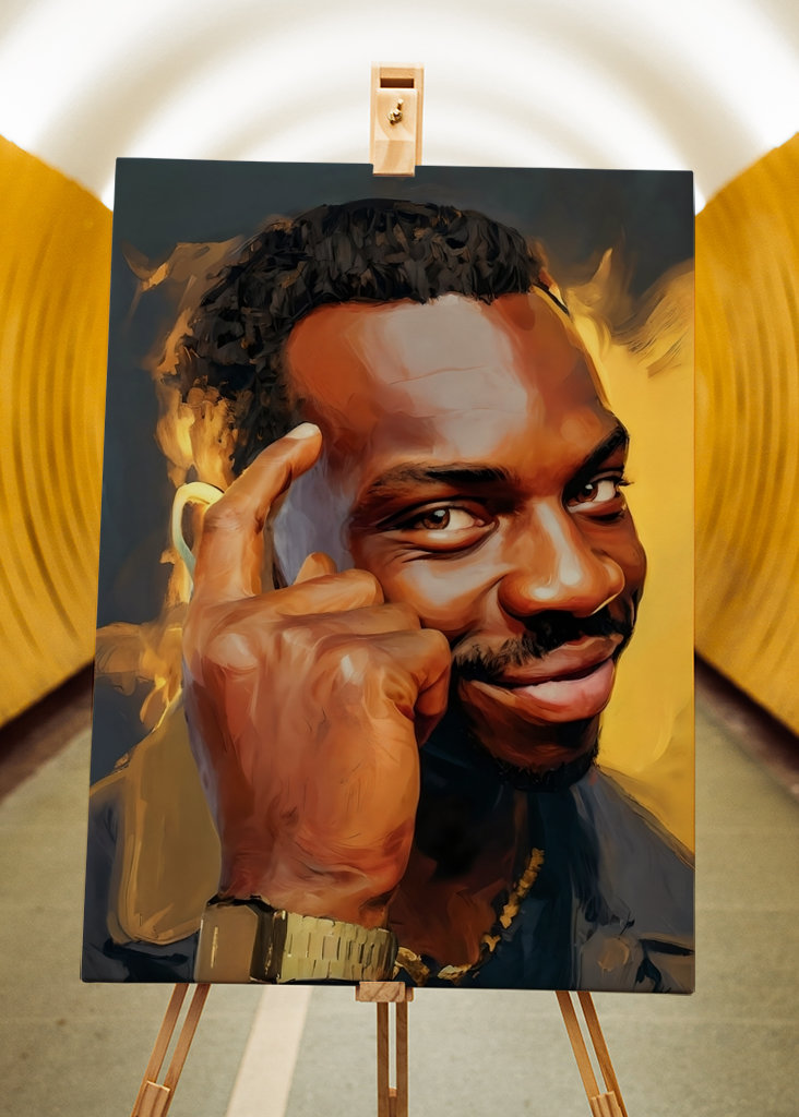 Thinking Black Guy Meme Art