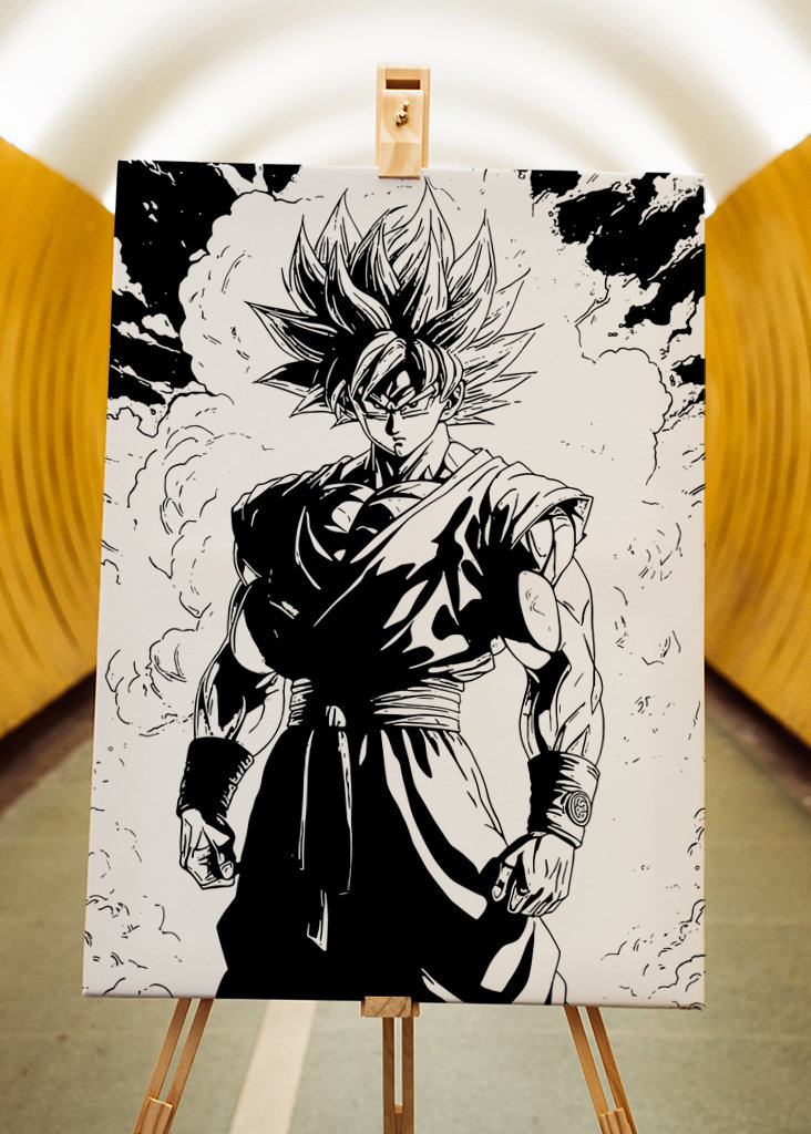 Goku dragon ball Z manga art