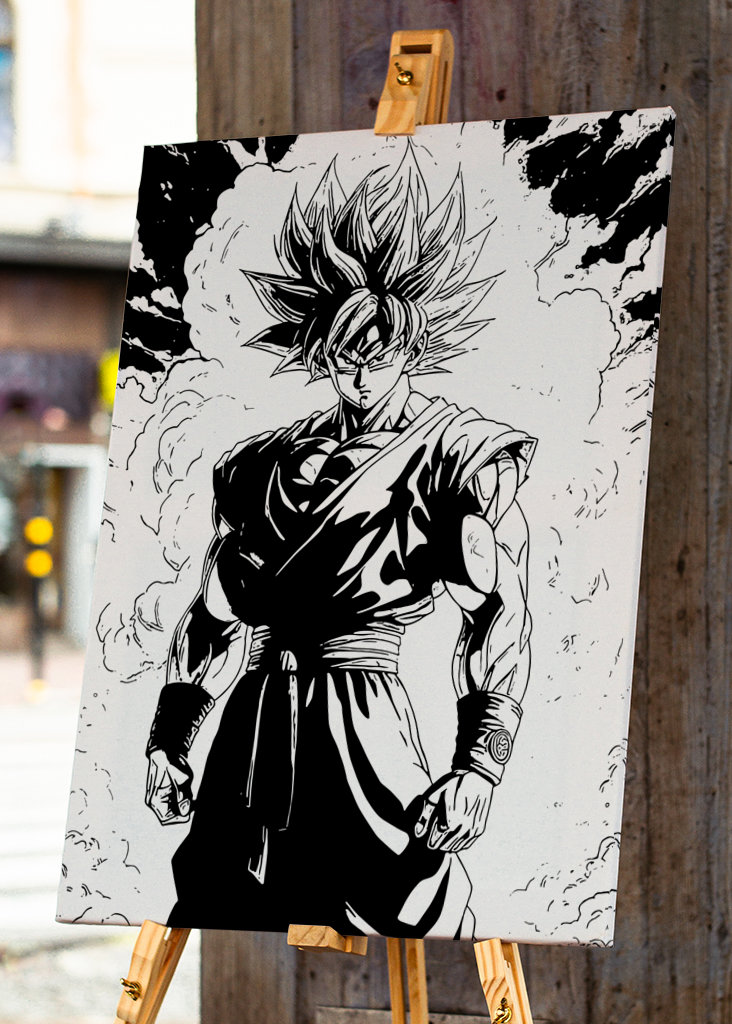 Goku dragon ball Z manga art