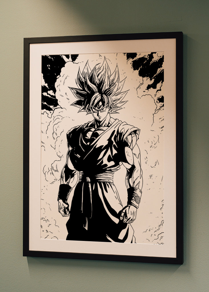 Goku dragon ball Z manga art
