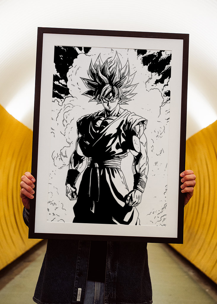 Goku dragon ball Z manga art