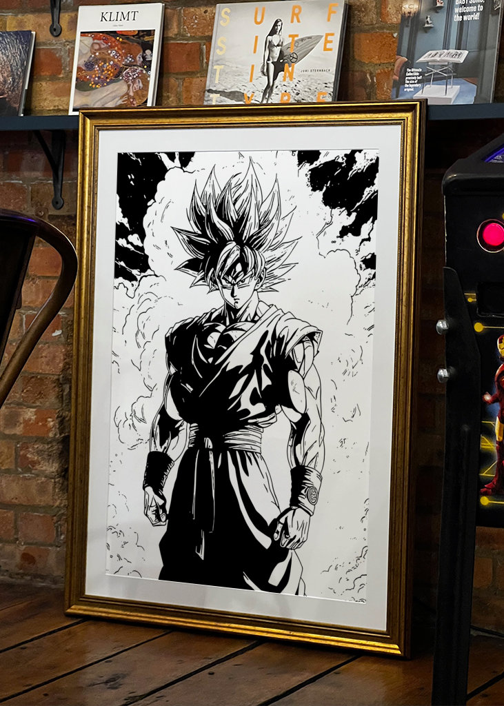 Goku dragon ball Z manga art