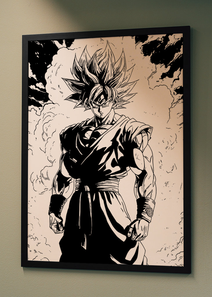 Goku dragon ball Z manga art