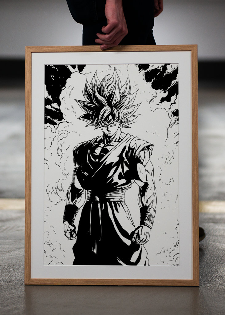 Goku dragon ball Z manga art