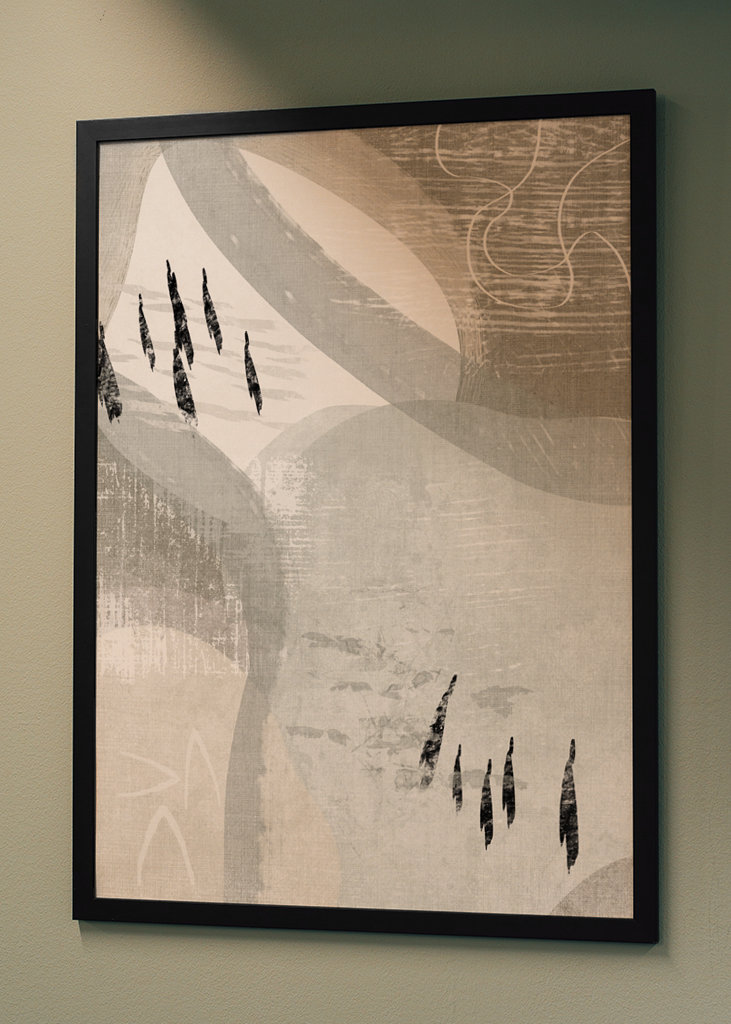 Modern Abstract in Sage Green