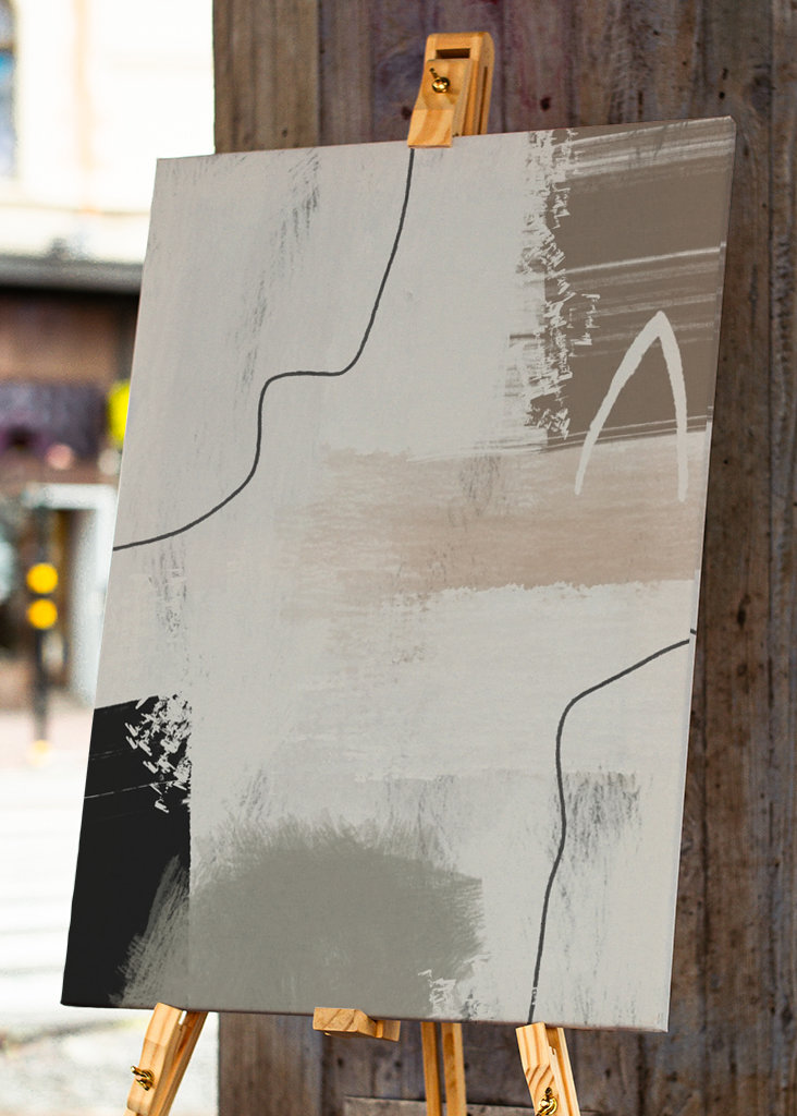 Abstract modern beige