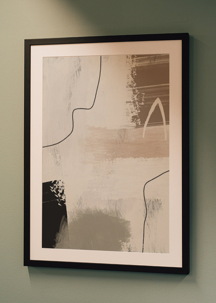 Abstract modern beige