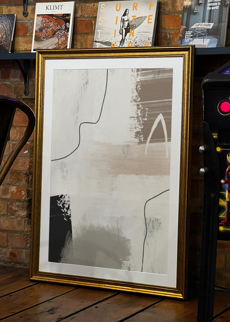 Abstract modern beige