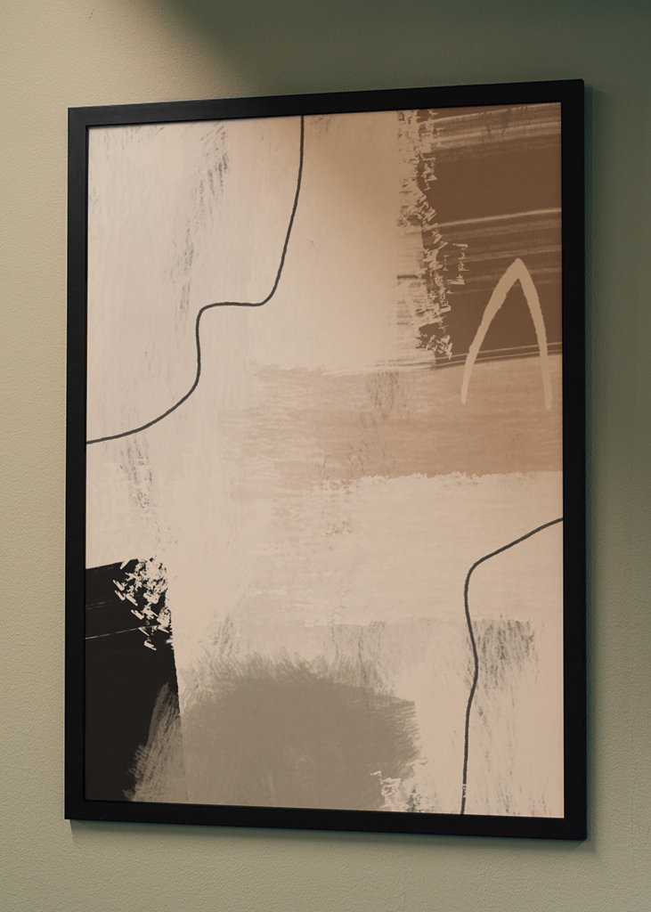 Abstract modern beige