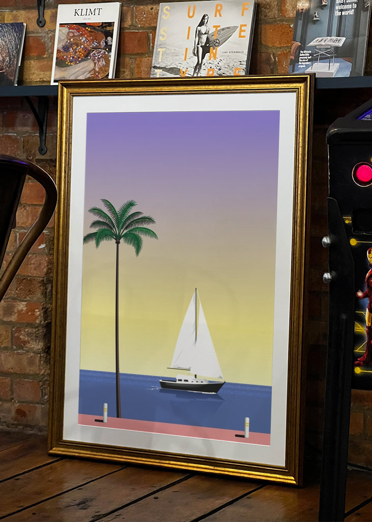 sailing boat in the afternoon