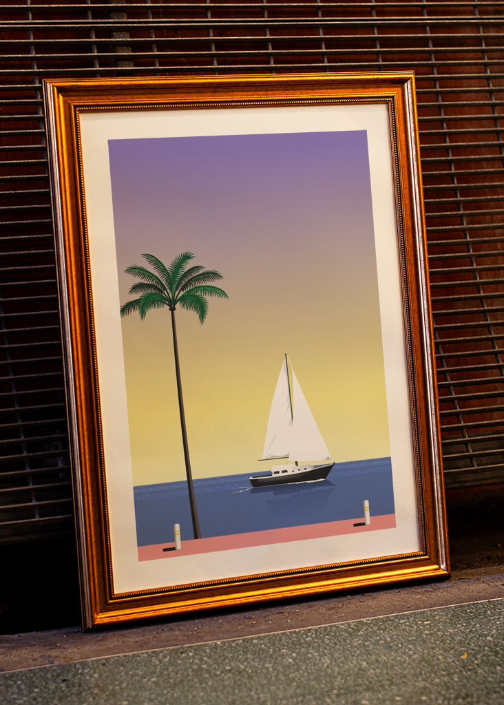 sailing boat in the afternoon