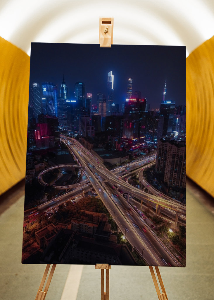 Letecký pohled na Kanton 