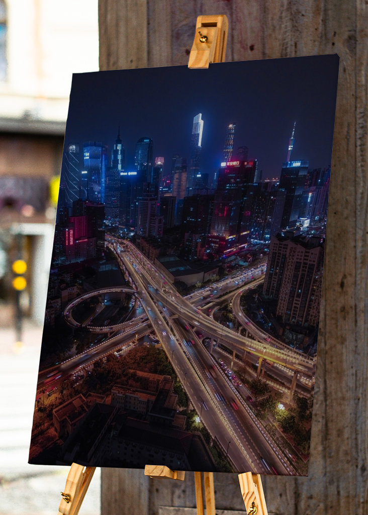 Letecký pohled na Kanton 