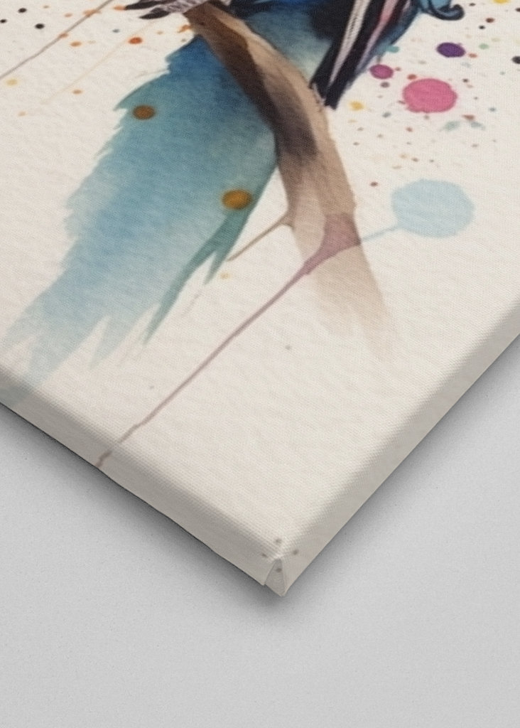 Bird watercolor painting