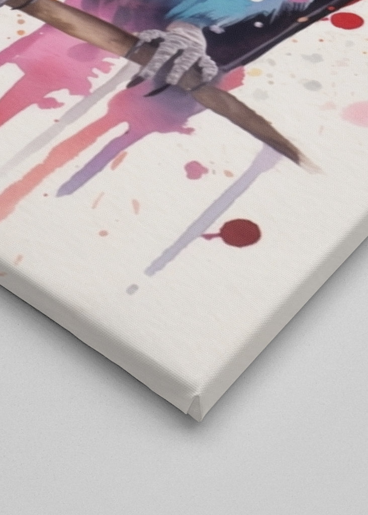 Akvarel krásný pták