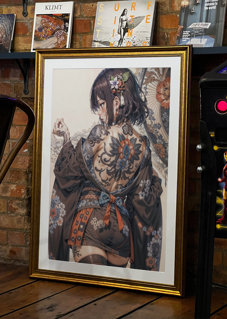 Japanese Tattoo Woman Kimono