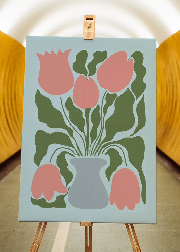 Tulips in vase