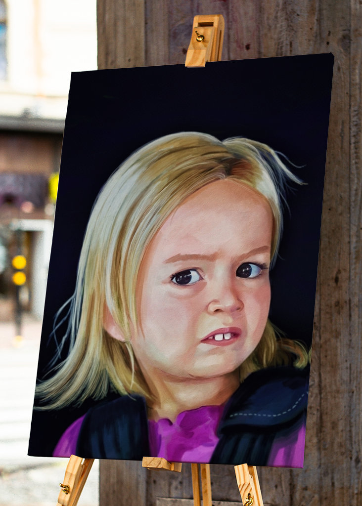 Meme di Chloe con gli occhi laterali